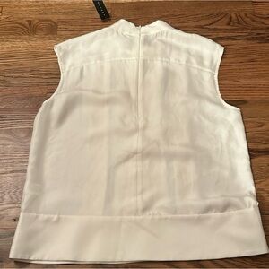 Never worn Theory Cream Sleeveless Blouse